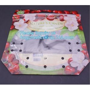 Resealable Fruits Vegetable Plastic Zip Lock Packaging Bags, OPP CPP Printed