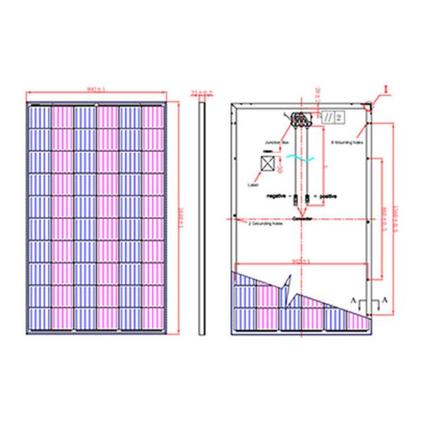 Waterproof 65AH 1.5kw Home Solar PV System For Household Appliances