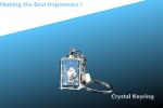 crystal led keyring/CRYSTAL LED KEYCHAIN/crystal rectangle keyring/rectangular