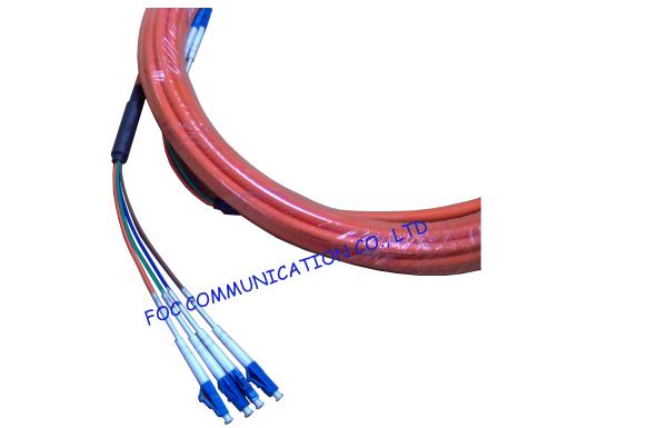 Quality OM1 OM2 LC pigtail fiber optic 4 Core , OEM Breakout Pigtail Multi mode for sale