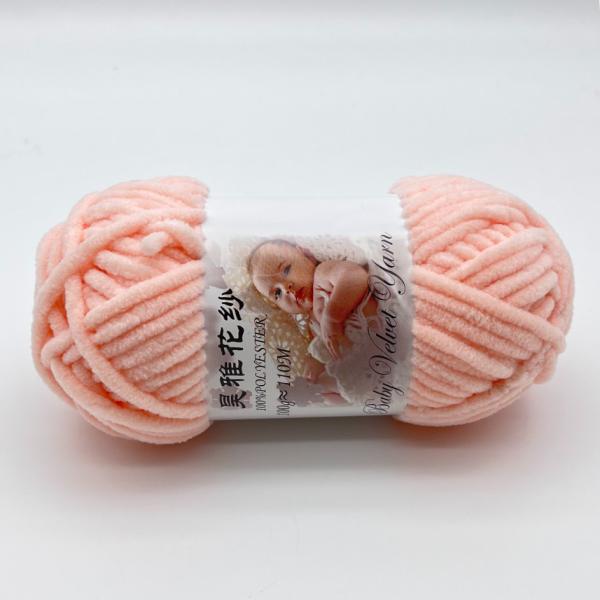 Versatile Velvet Chenille Yarn With Pattern Various Colors For Warm Blankets