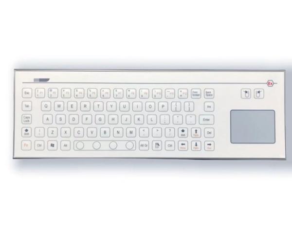 Quality Customized Industrial Keyboard With TouchPad IP67 PET Explosion Proof Keyboard for sale