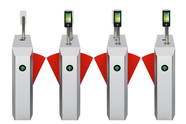 Quality Electronic Flap Barrier Access Control System Adjustable Delay Closing for sale