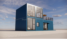 Office Modified Shipping Container for Outdoor Company Steel Modular Double-Story Prefabricated Combination Container Houses