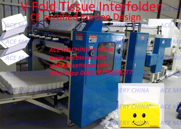 Quality Automatic Kleenex Tissue Paper Interfolder Machine With Color Printing for sale