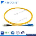 SC APC to SC APC Indoor FTTH G657A2 Simplex Optical Fiber Patch Cord with 1