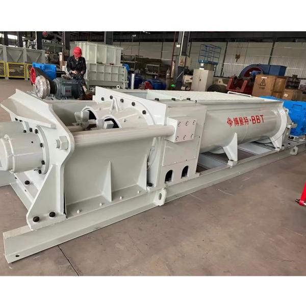 Quality Automatic Double Shaft Mixer For Clay Brick Making Machine for sale