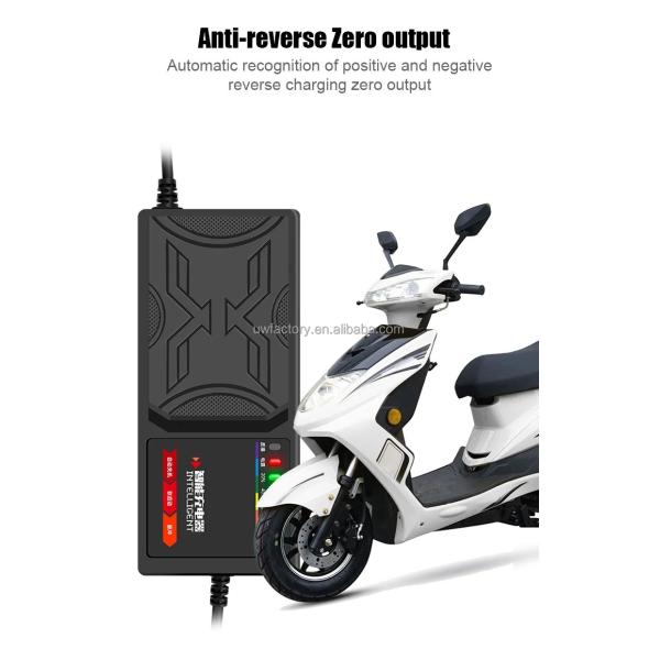 Smart Charger 110V 120V 220V 230V 240V 96V 20AH Lead Acid Charger 48V 72V 32AH Automatic Identification 100-240V/0.9A