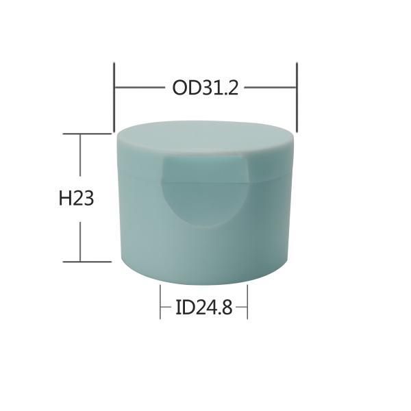PP 24mm Flip Top Cap , Smooth Closure Plastic Flip Top Lids