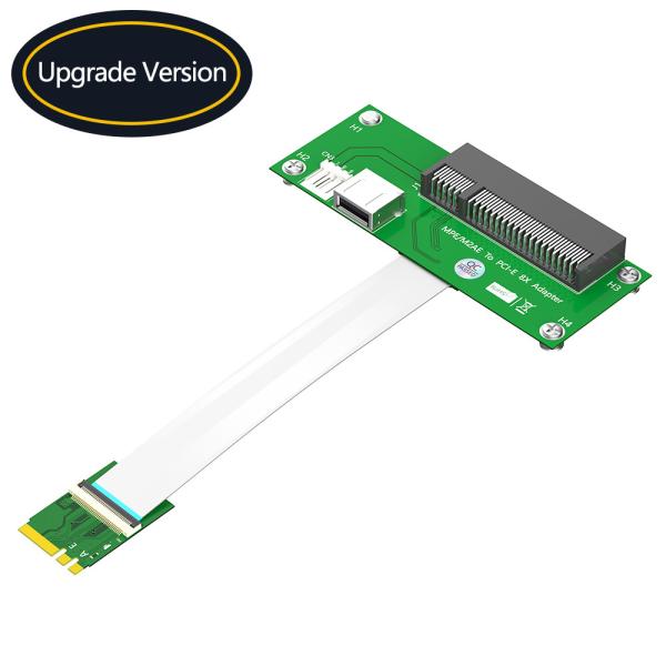 Quality NGFF M.2 Key A/E To PCI-E Express X8 USB Riser Card Cable PCI Port Extender for sale