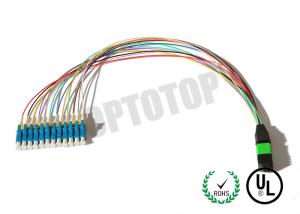 China N Core Mpo Fiber Connector Multimode With SC LC FC Connector , UPC PC APC Polish wholesale