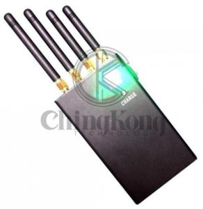 Mini Handheld Portable Jamming Device Mobile Phone Signal Jammer With 4 Antennas