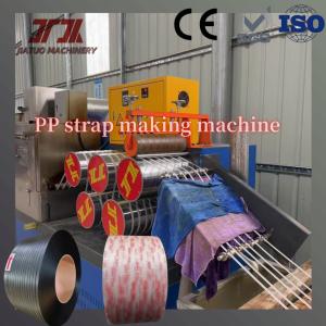China Single Screw PP Strap Making Machine 100KW Polypropylene Belt Extrusion Line with automatic winder wholesale