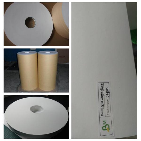 28GSM*27mm*5000m Biodegradable Eco Friendly Straw Pipe Wrapping Paper Roll Packing