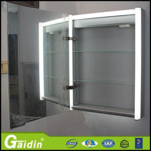 China wall mounted led makeup bathroom cupboards with mirrors wholesale