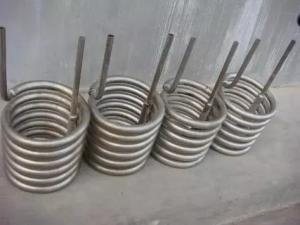 China Bespoke Titanium Chiller Coil Tubing Pure Ti Gr2 Seamless Welded For Tubular Heat Exchanger wholesale