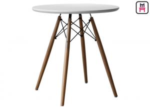 China Round Eames Molded Plywood Coffee Table , MDF Dining Table Top Beech Wood wholesale