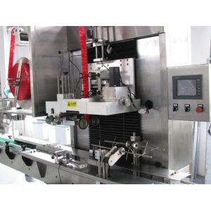 Fast Speed Shrink Label Machine / Sleeve Labeling Machine Applied Beverage