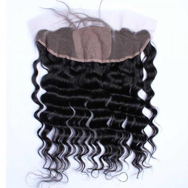 Quality 7A Grade  Deep Wave Human Hair Lace Front Wig , Natural Human Hair Wigs No Smell for sale