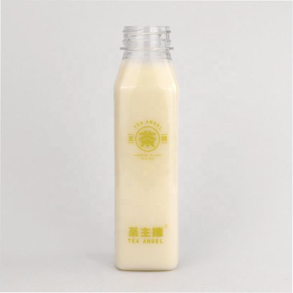 Quality 12oz Empty PET Plastic Juice Bottles With Screw Cap For Beverage for sale