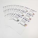 Glossy Variable Data Label Printing BOPP Waterproof Qr Code Stickers