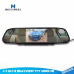 4.3 inch TFT LCD Reverse Rear View Mirror for Car with Reversing Camera