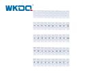 WSB Plastic Marker Strip Tag for Spring PE DIN Rail Mounted Terminal blocks