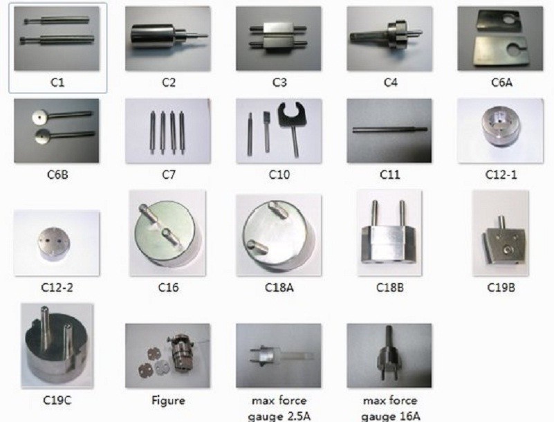 CEE7 Plug Socket Tester Plug And Socket Gauge Calibration Certificate