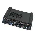 Haswell-U 4th i3 i5 i7 dual cores industrial mini computer 6 COM 2 gigabit LAN