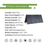 RV Power Station Solar Blanket with 400W Foldable Panel and Type-C/USB Outputs