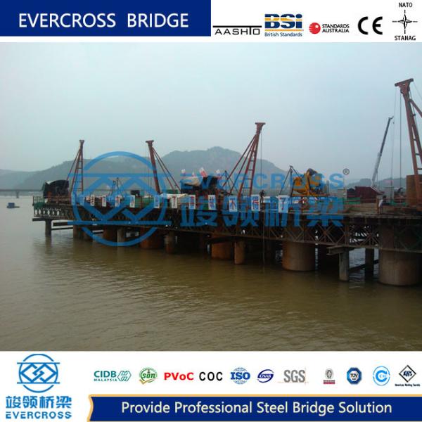 Quality Bailey Trestle Bridge Piers And Deck Modular Design On Site Fast Construction for sale