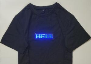 China high light flashing Hip Hop street led t-shirt  wearable mini  led message display T-shirt for party or bar pop led gift wholesale