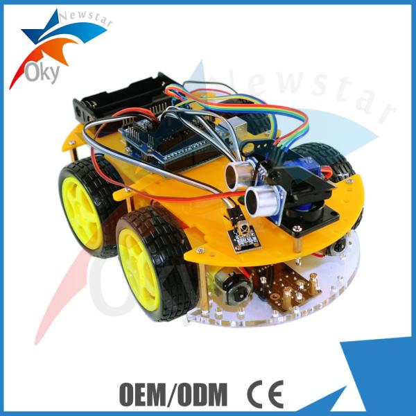 4WD DIY Bluetooth Multi Function Smart Intelligent Robot Tracking Obstacle