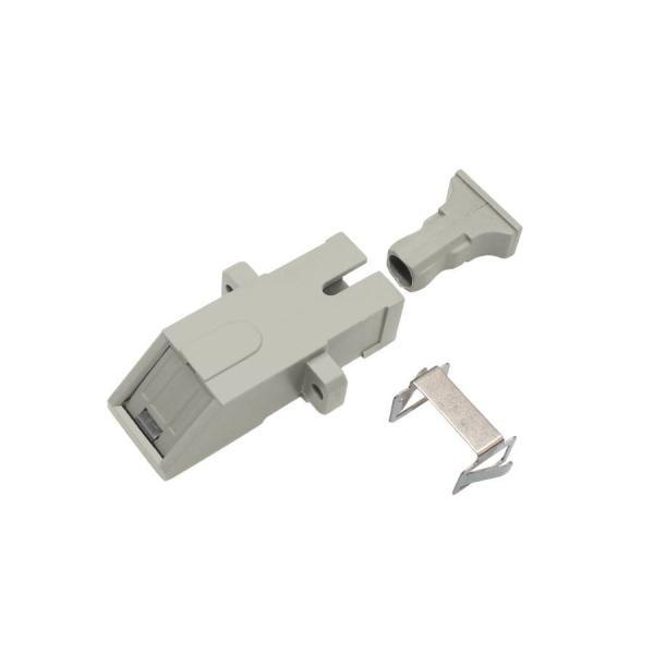 Fiber SC Optic Adapter Mounting With Flange RoHS Compliance