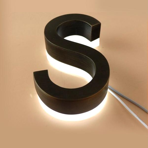 Quality 28C Customized Illuminated Indoor Light Led Letter Wall Sign with Customized Size for sale