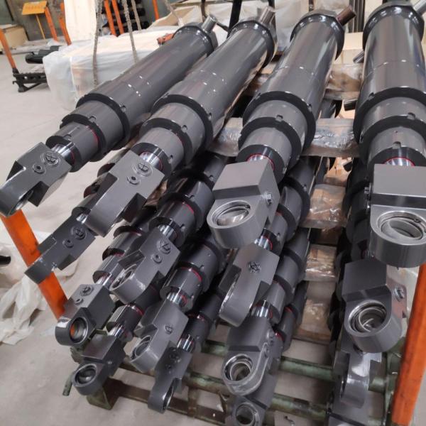 Long Stroke Garbage Truck Hydraulic Cylinders / Single Acting Cylinder
