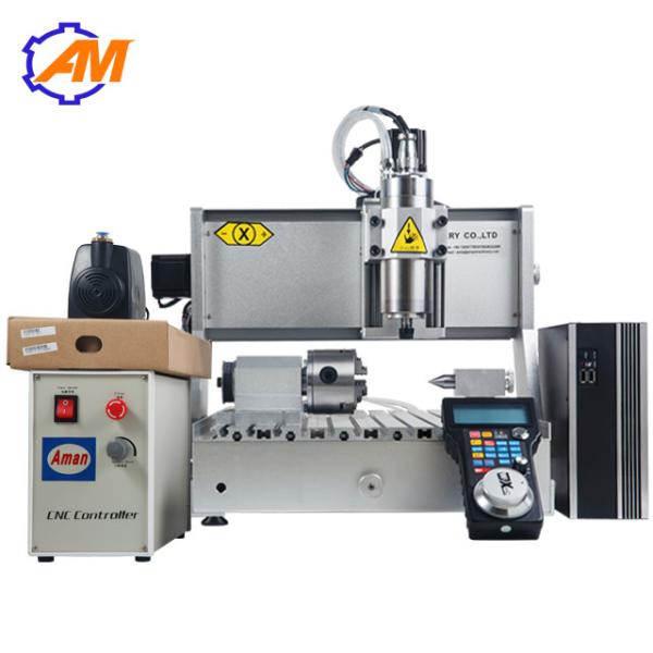Quality Low price AMAN 3040 mini metal cnc router engraving machine, cnc router machine,aman 3040 4 axis mini cnc router for sale