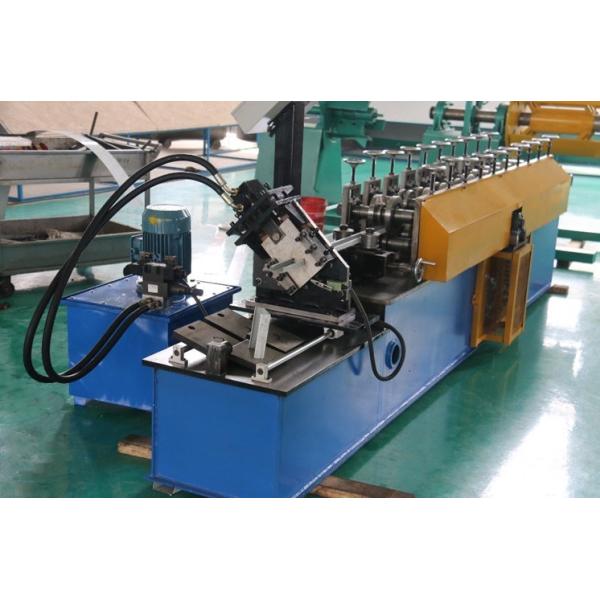 Lightweight Stud And Track Roll Forming Machine , Blue Color Metal Stud Machine