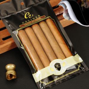 China Cigar Plastic Three Side Seal Bag Gravure Print / Digital Print Zipper Packaging Bag on sale