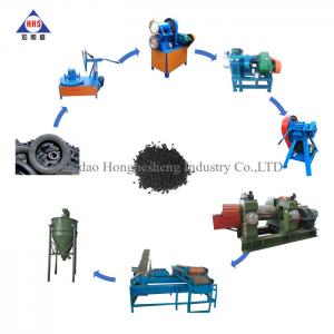 China Waste Tire Recycling Equipment Machine Plant For Rubber Powder on sale