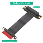 90° Reverse PCI-E Slot PCI-e 4X Extension Cable Upgrade Your Data Transfer Speed