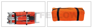 4 Folded Portable Evacuation folding pole stretcher First - aid Stretchers