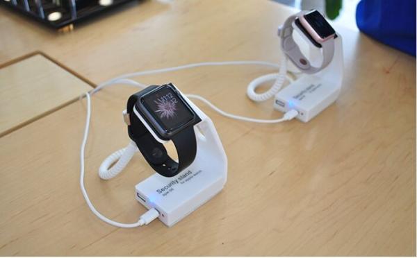 Quality COMER security display devices smart watch anti-theft holders with alarm function for mobile phone accessories stores for sale