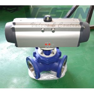Aluminum Alloy 180 Degree Pneumatic Valve Actuator 2 - 8Mpa