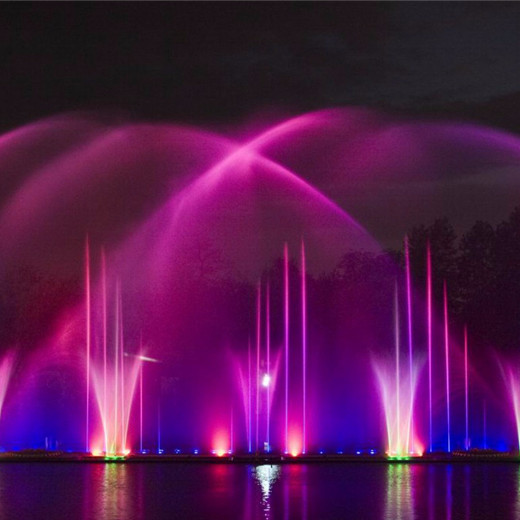 China DMX Control Modern Floating Fountain With Computer Programmer wholesale