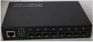 China Full Duplex 8 Ports Fiber Optic Switch to RJ45 Port  with  VLAN and QoS on sale
