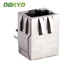 Right Angle 10 / 100 BASE RJ45 Modular Jack With Transformer Ethernet Cable