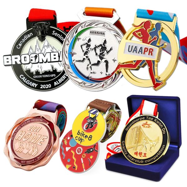 Free Design All Size OEM ODM High Quality 2D 3D Die Cast Metal Sports Custom Medals