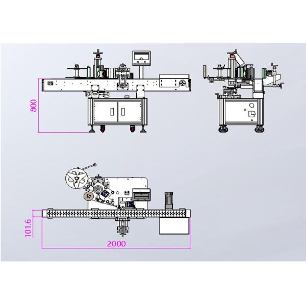 Motor Core Components Labeling Machine for Vitamin and Plastic Pill Bottles Condition