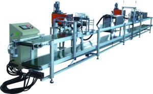 China Fabric folding glue machine High speed PLSS-8 Double Automatic Glue Injection filter machine wholesale